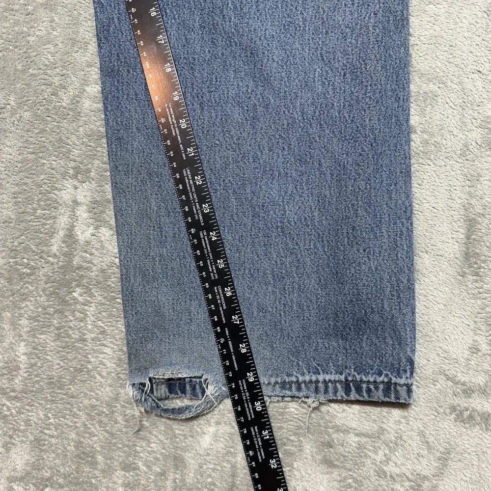 Vintage Carhartt B13 DPS Distressed Denim Carpenter Jeans 36x30 Bleached Y2K
